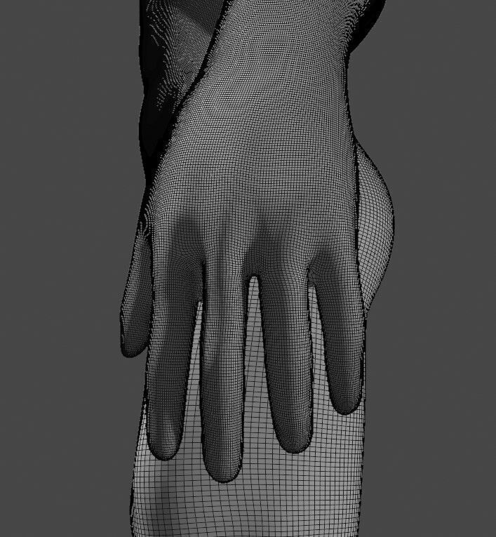 Human topology design Free 3D model_6