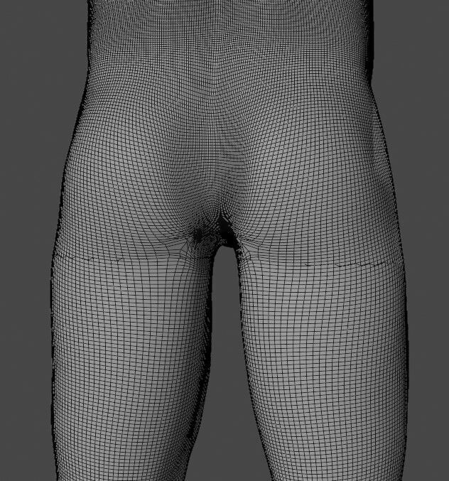 Human topology design Free 3D model_1