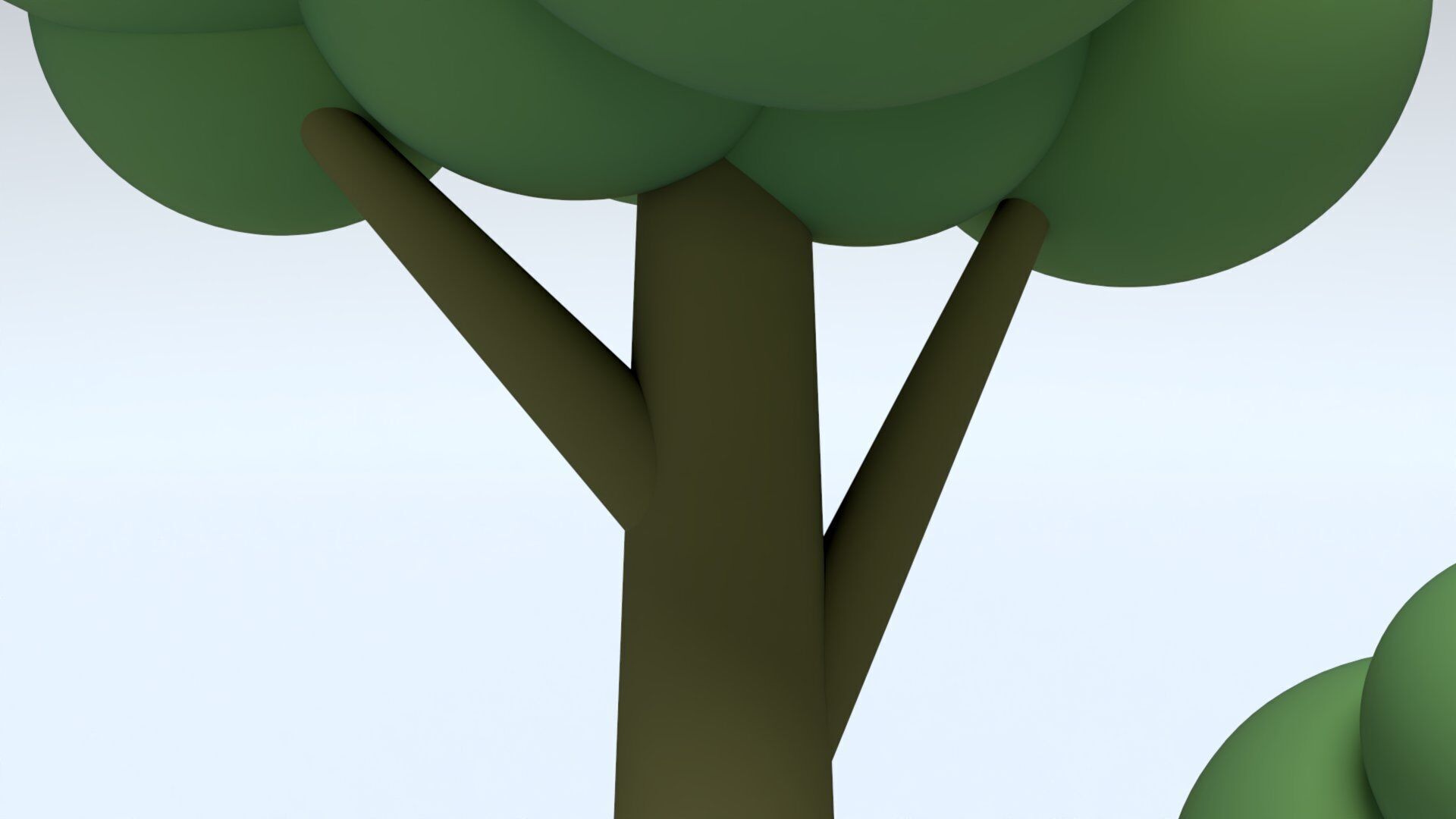 Cartoon Low Poly Trees Low-poly 3D model_10