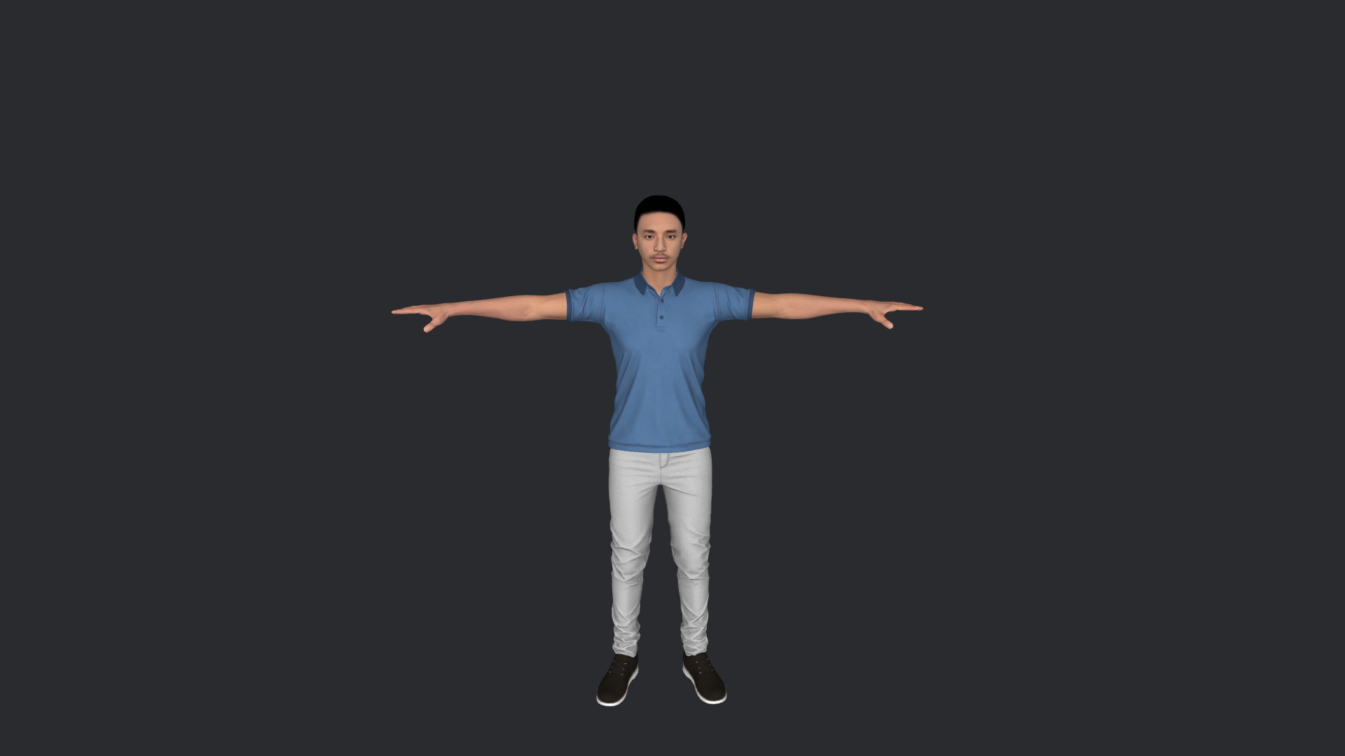Jaden Smith Hyper Realistic Full Body  Rigged 3D Character 3D model_7