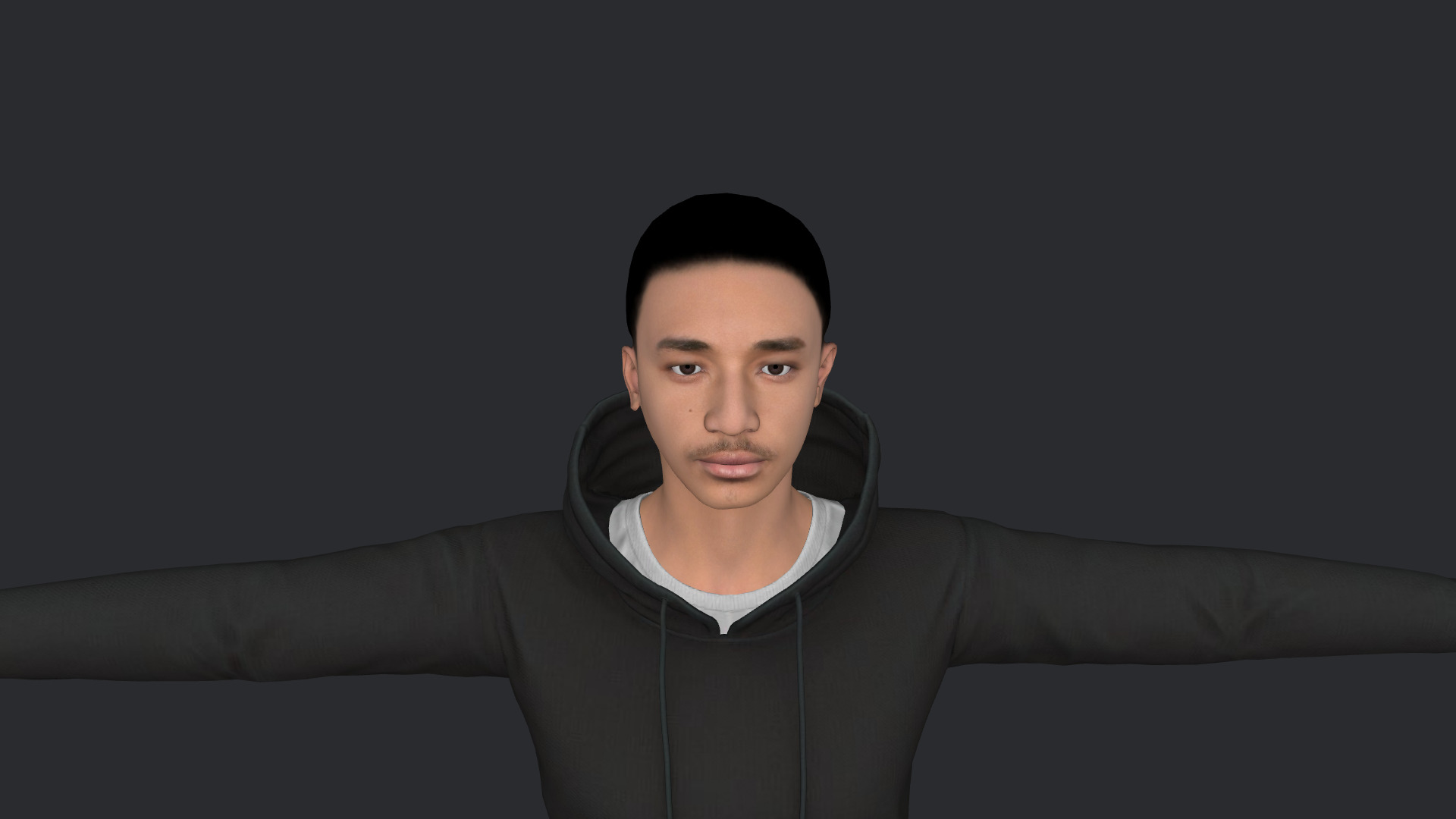 Jaden Smith Hyper Realistic Full Body  Rigged 3D Character 3D model_10