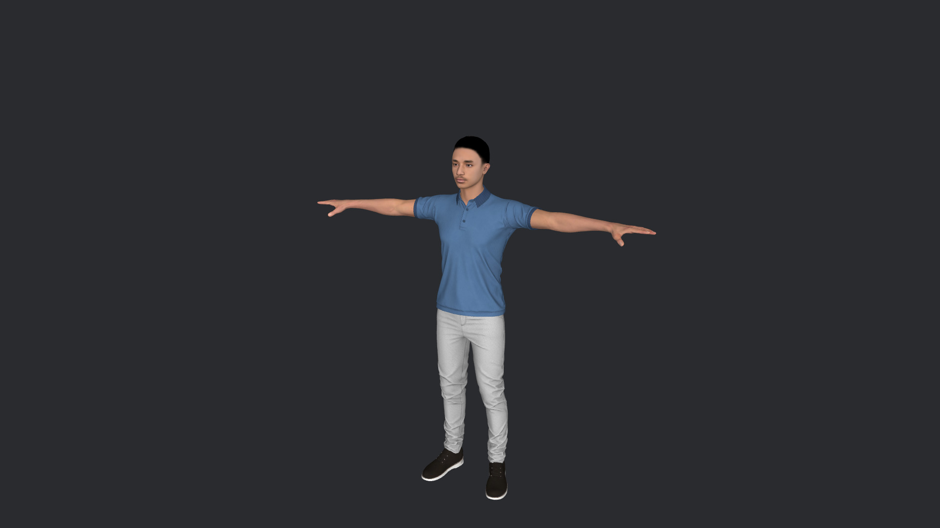 Jaden Smith Hyper Realistic Full Body  Rigged 3D Character 3D model_8