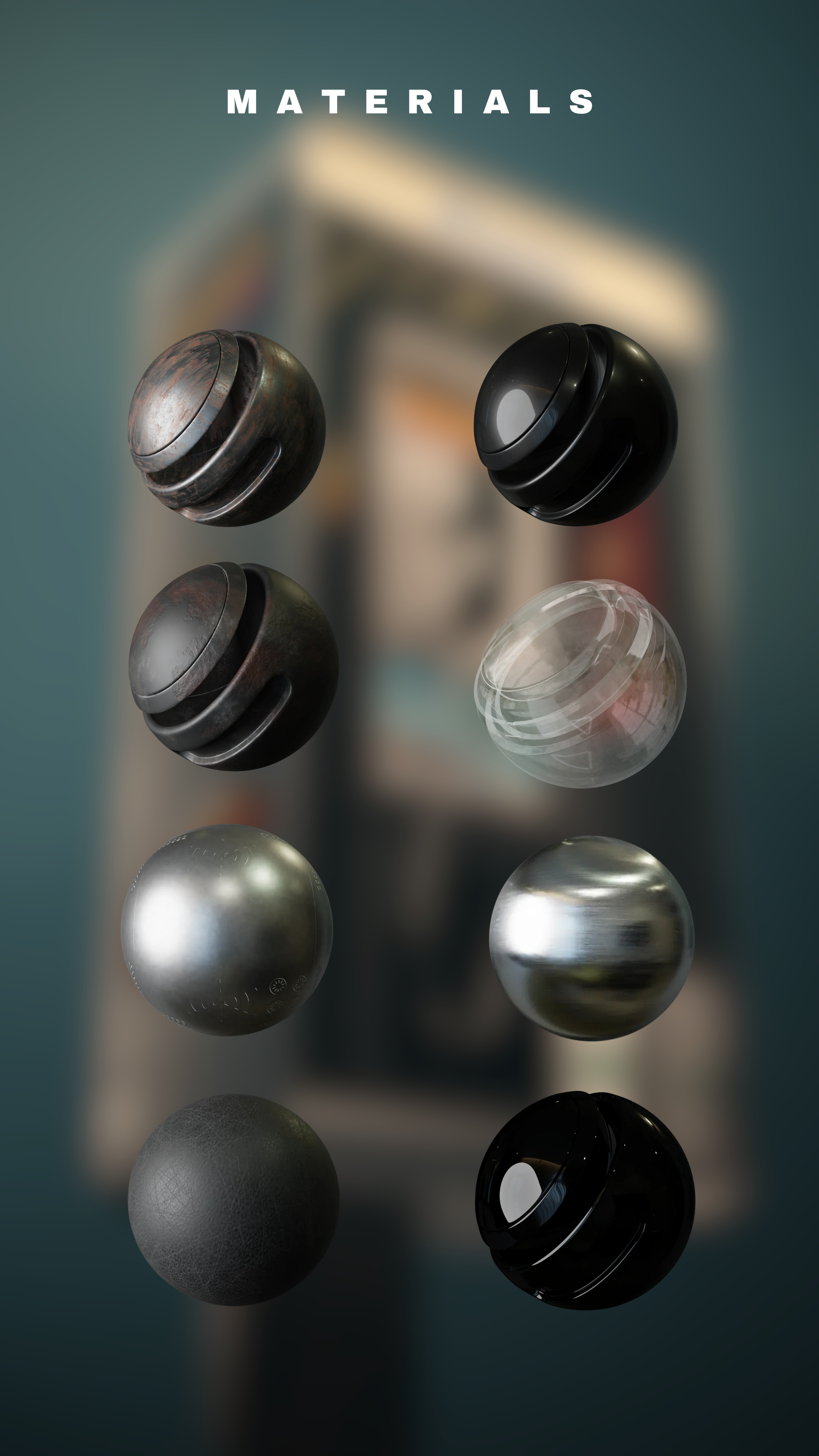 Phone Booth Low-poly 3D model_1