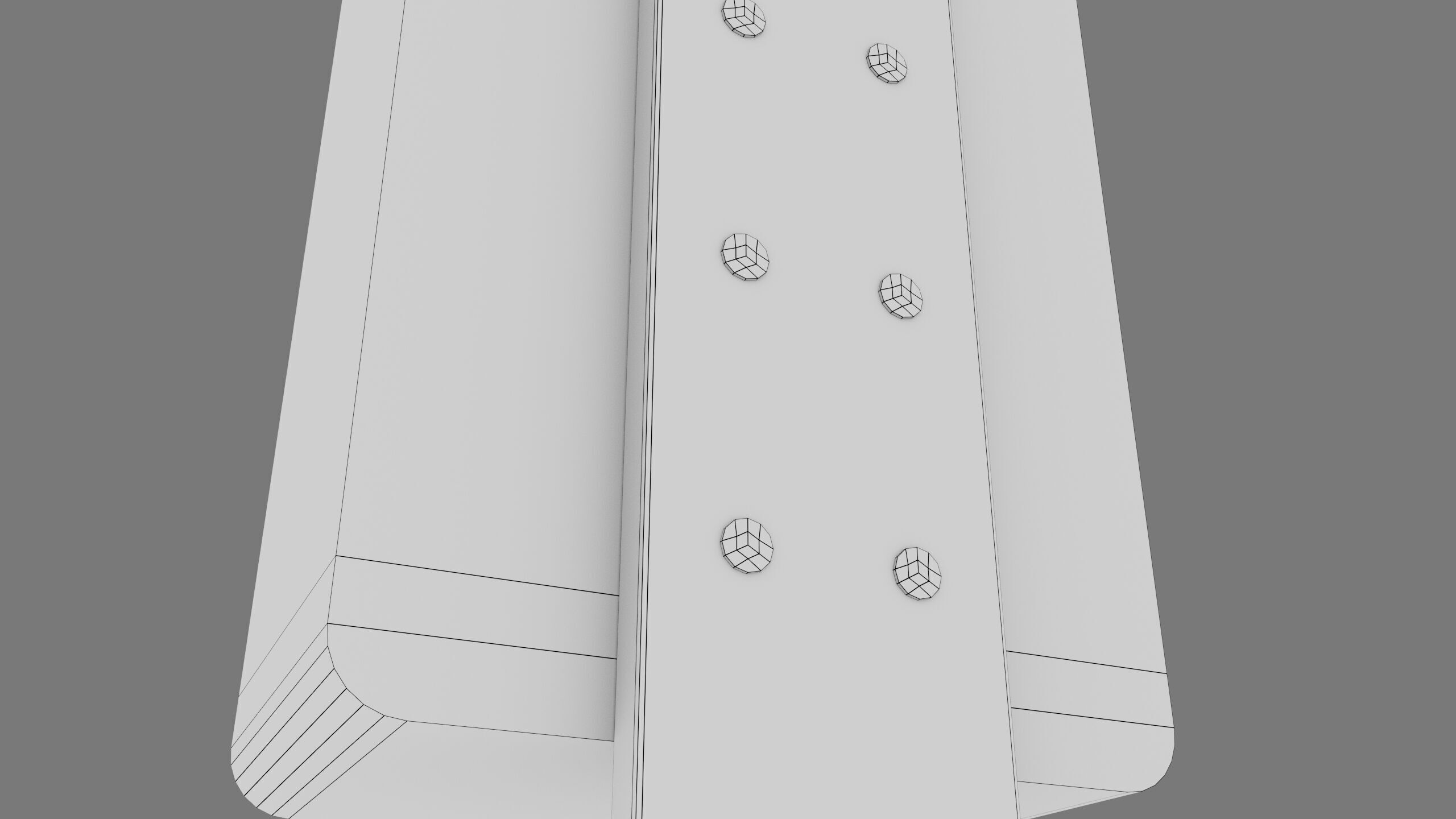 Phone Booth Low-poly 3D model_3