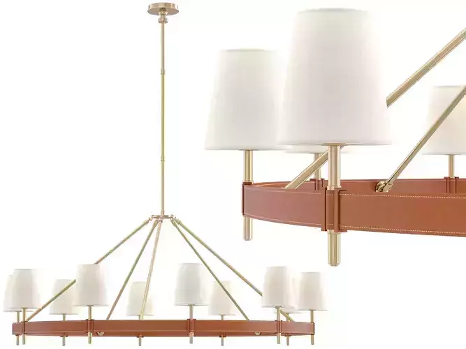 Hastings Round Chandelier 3D model