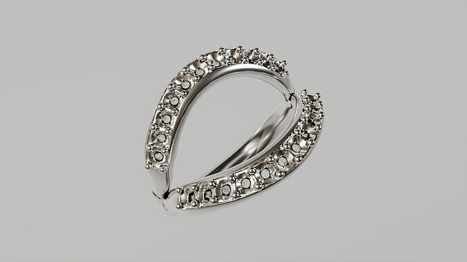 Split shank ring melee 2mm diamond Free 3D print model