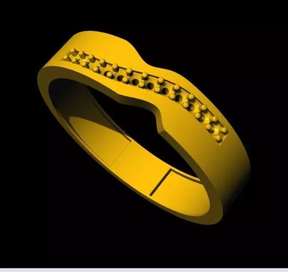 daimond ring 3dm file 3D print model_0