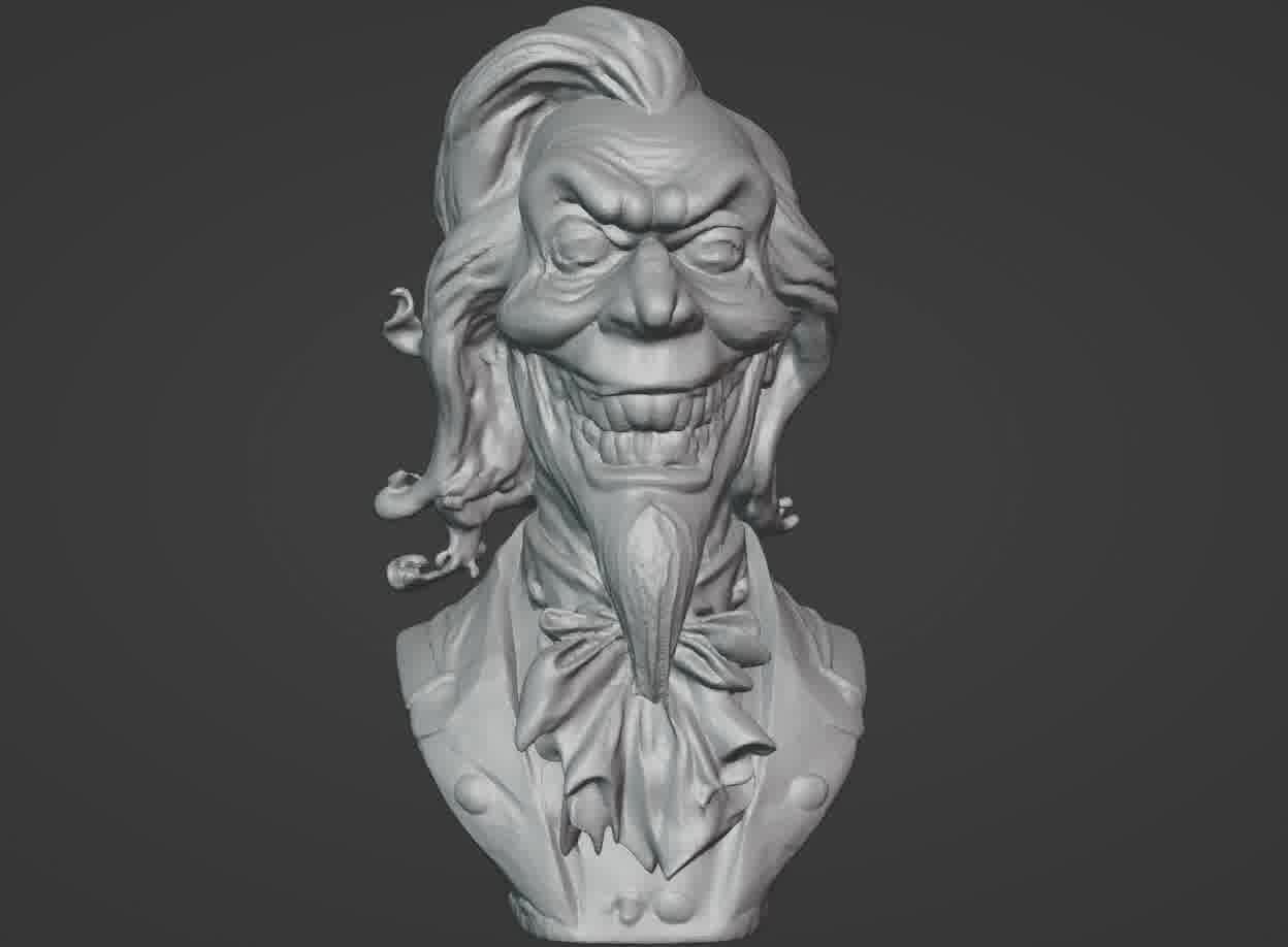 Haunted Mansion Uncle Lucius Bust  3D print model_9