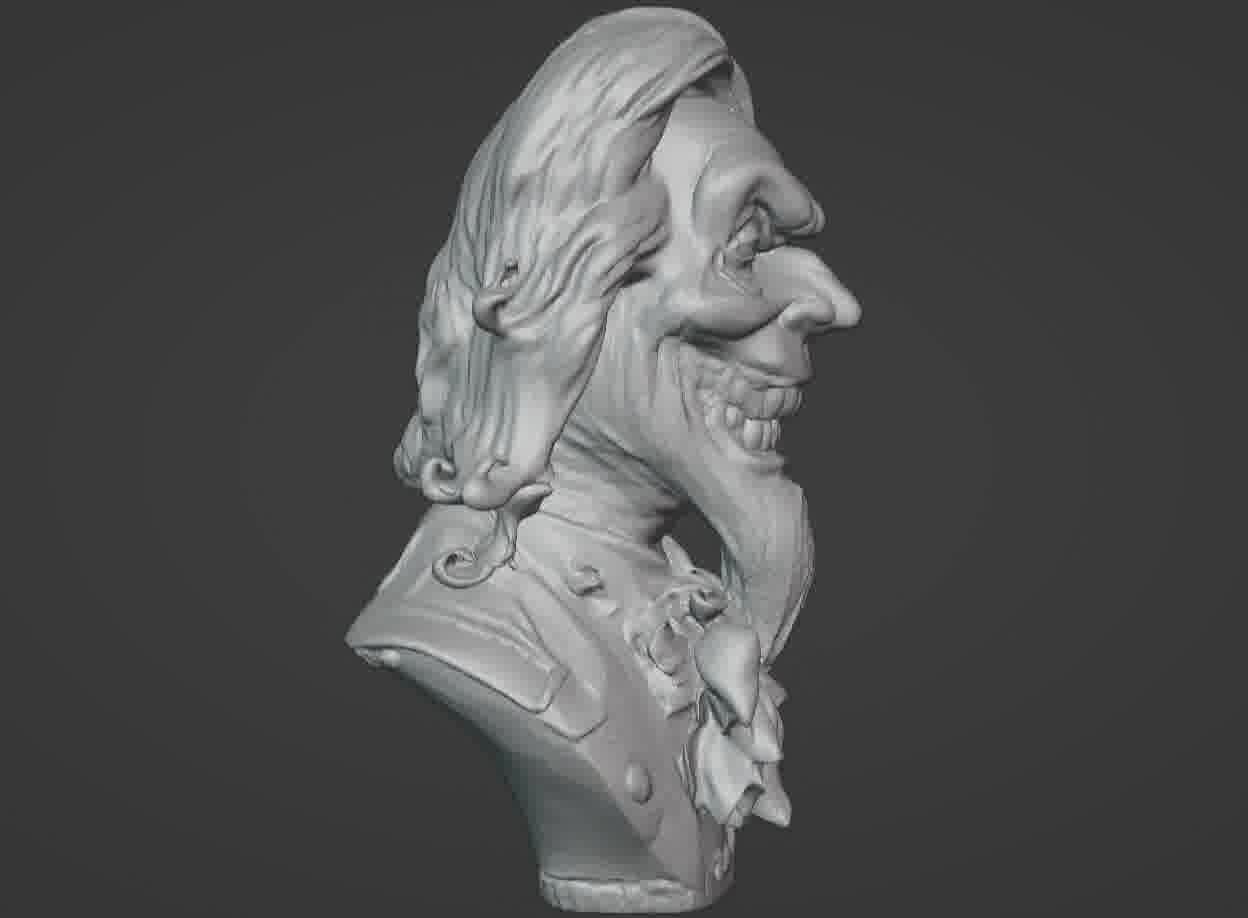 Haunted Mansion Uncle Lucius Bust  3D print model_19
