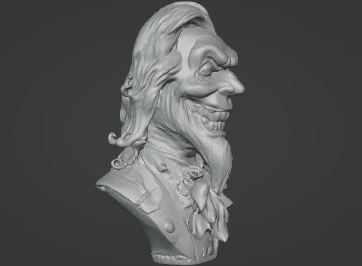 Haunted Mansion Uncle Lucius Bust  3D print model_17