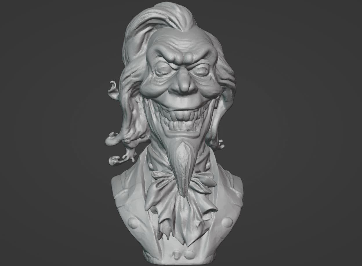 Haunted Mansion Uncle Lucius Bust  3D print model_4
