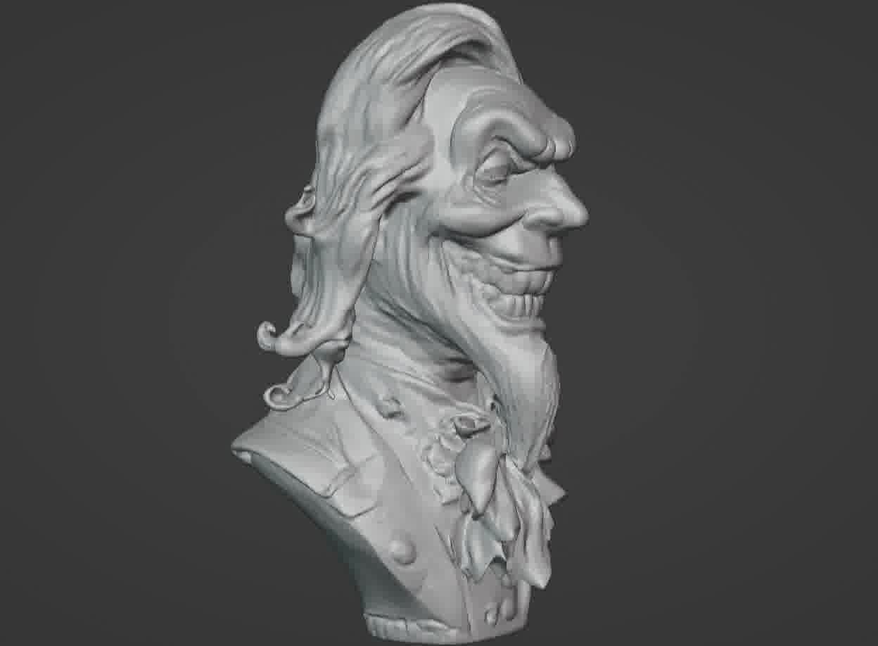 Haunted Mansion Uncle Lucius Bust  3D print model_16