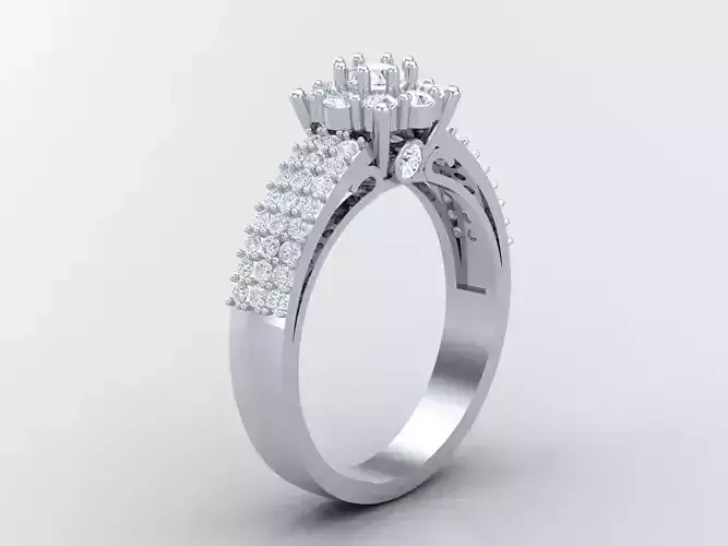 Top Women Ring 3DM STL Jewelry 1WR270