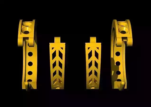 hoops earrings 3dm file