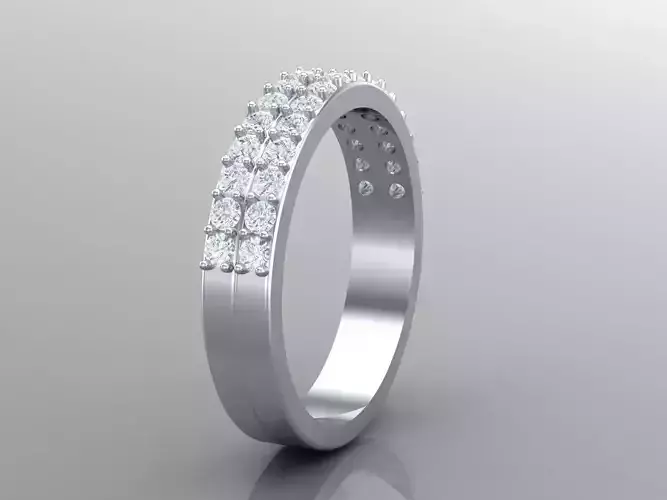 Top Women Ring 3DM STL Jewelry 1WR262