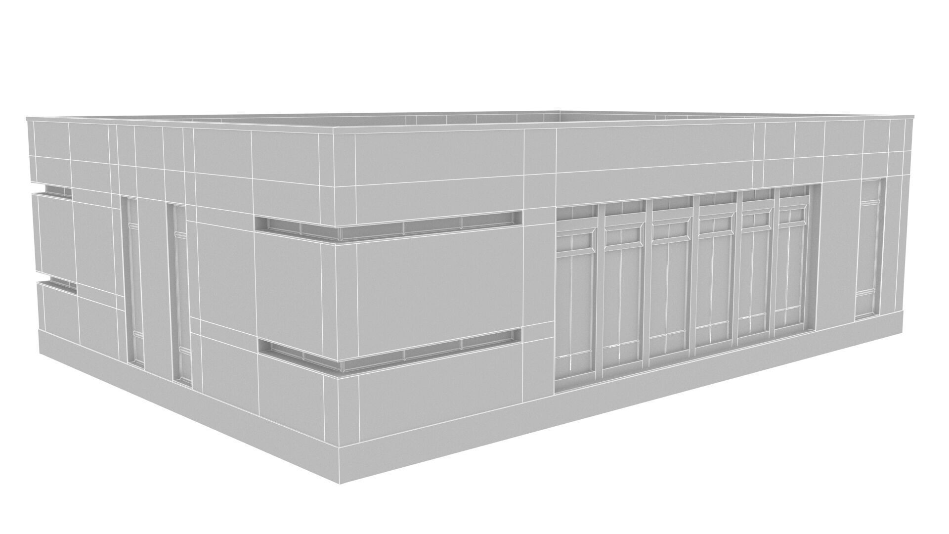 emergency Low-poly 3D model_10