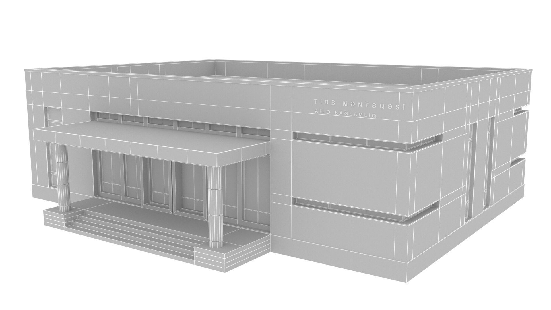 emergency Low-poly 3D model_9