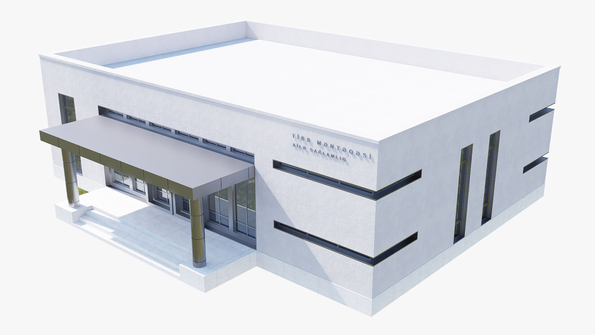 emergency Low-poly 3D model_2