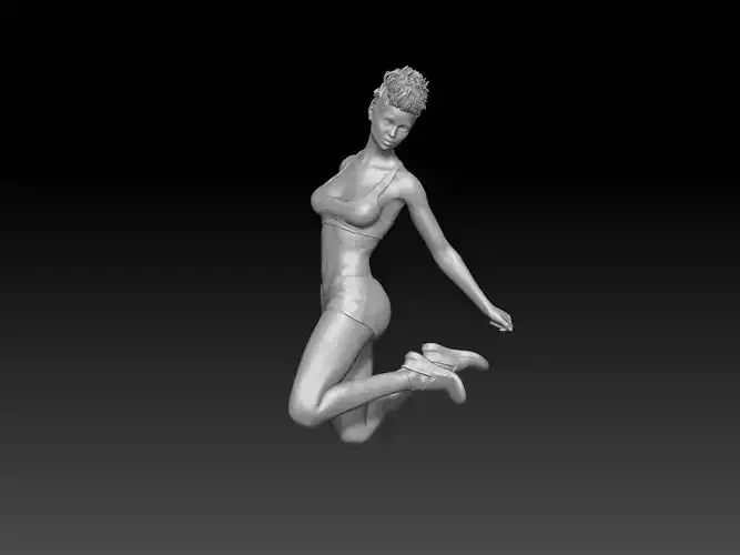 Trampoline jump girl 2