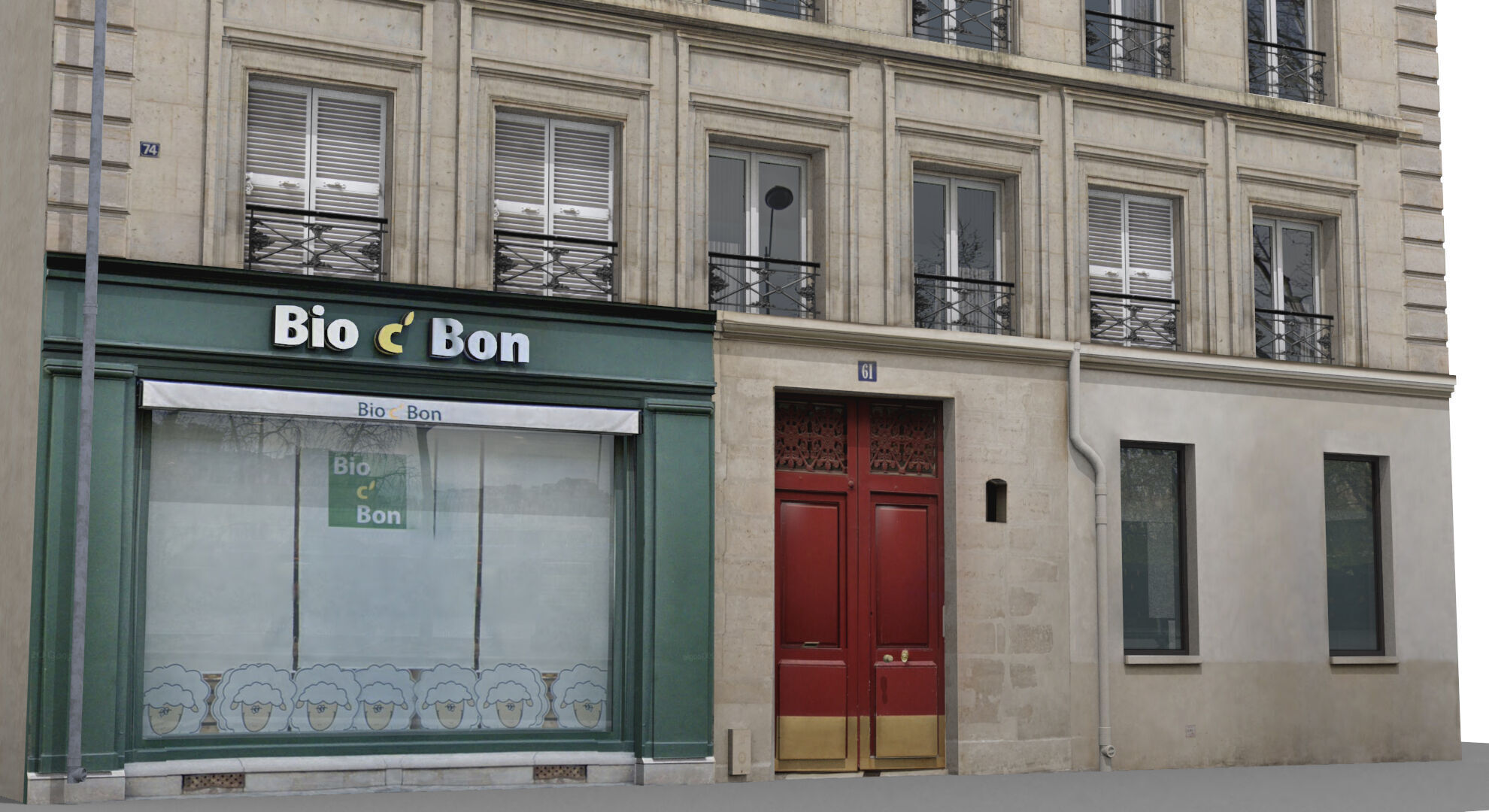 Paris House Collection Low-poly 3D model_22