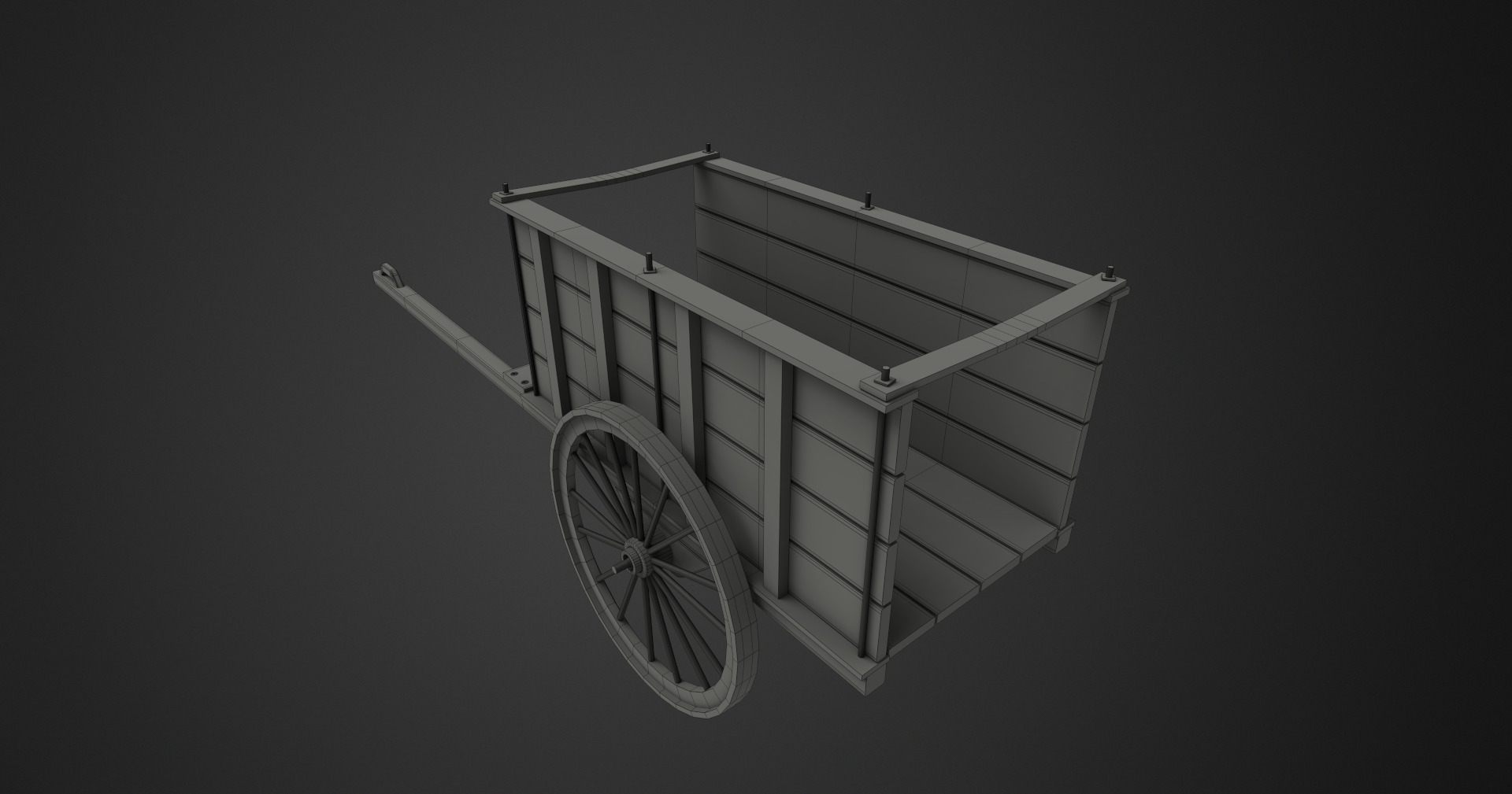 Caravan Low-poly 3D model_7