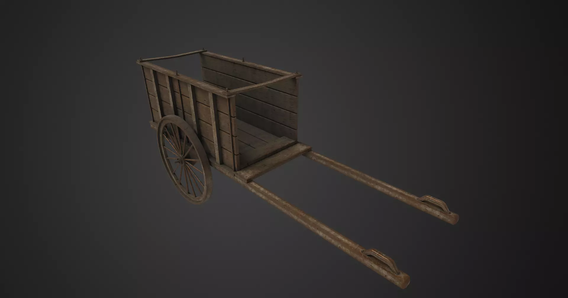 Caravan Low-poly 3D model_0