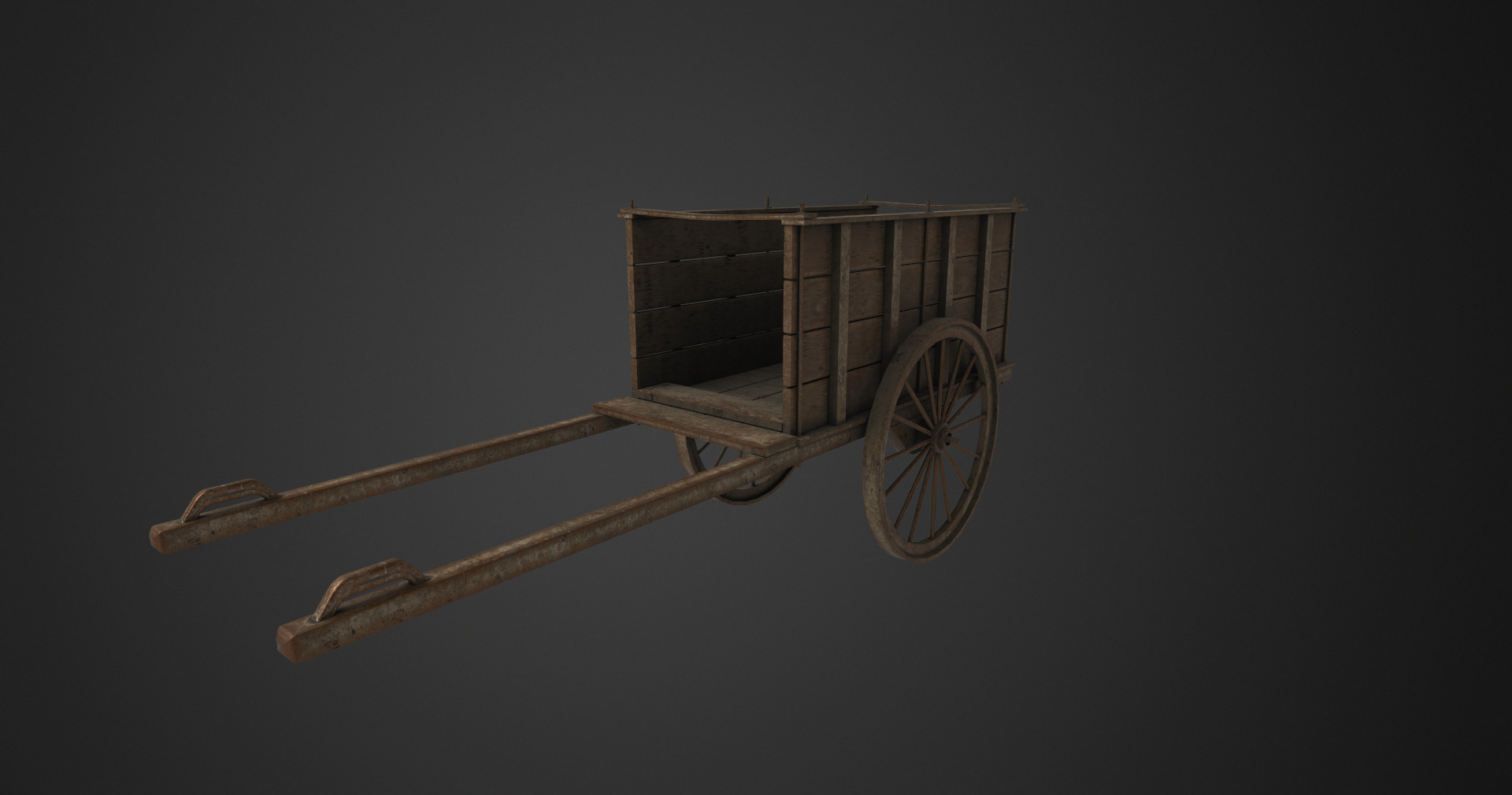 Caravan Low-poly 3D model_1