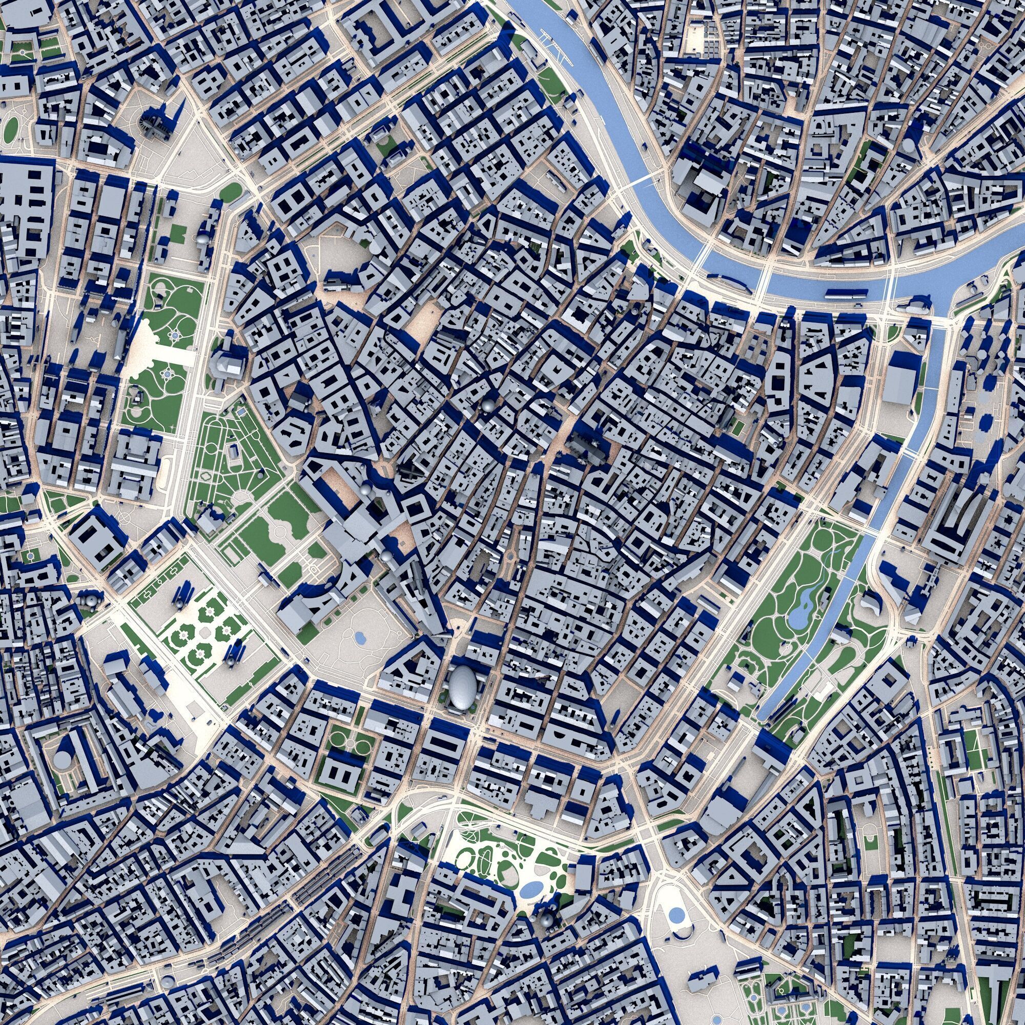 Vienna City Austria 3D model_3