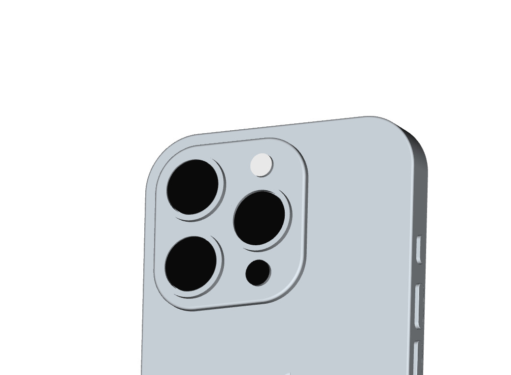 Apple iPhone 16 Pro CAD Model 3D print model_4