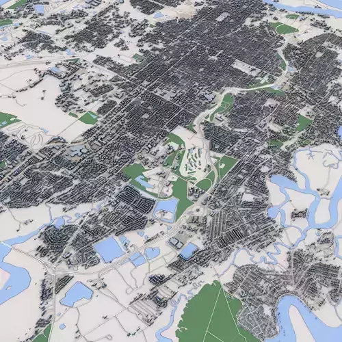 Savannah City Georgia 3D model