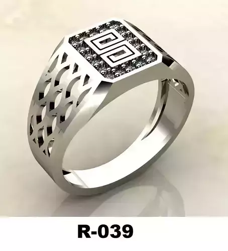 gents ring Free 3D print model