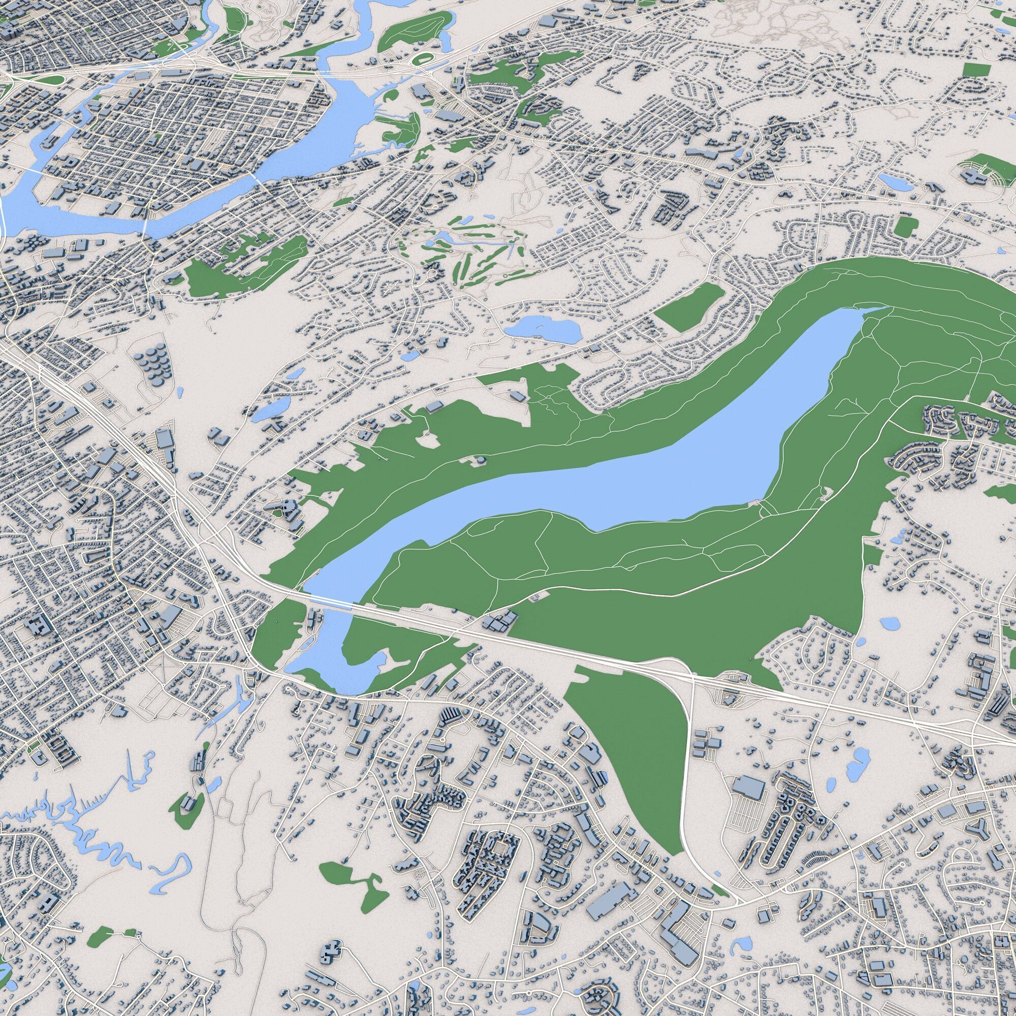 New Haven City Connecticut 3D model_5