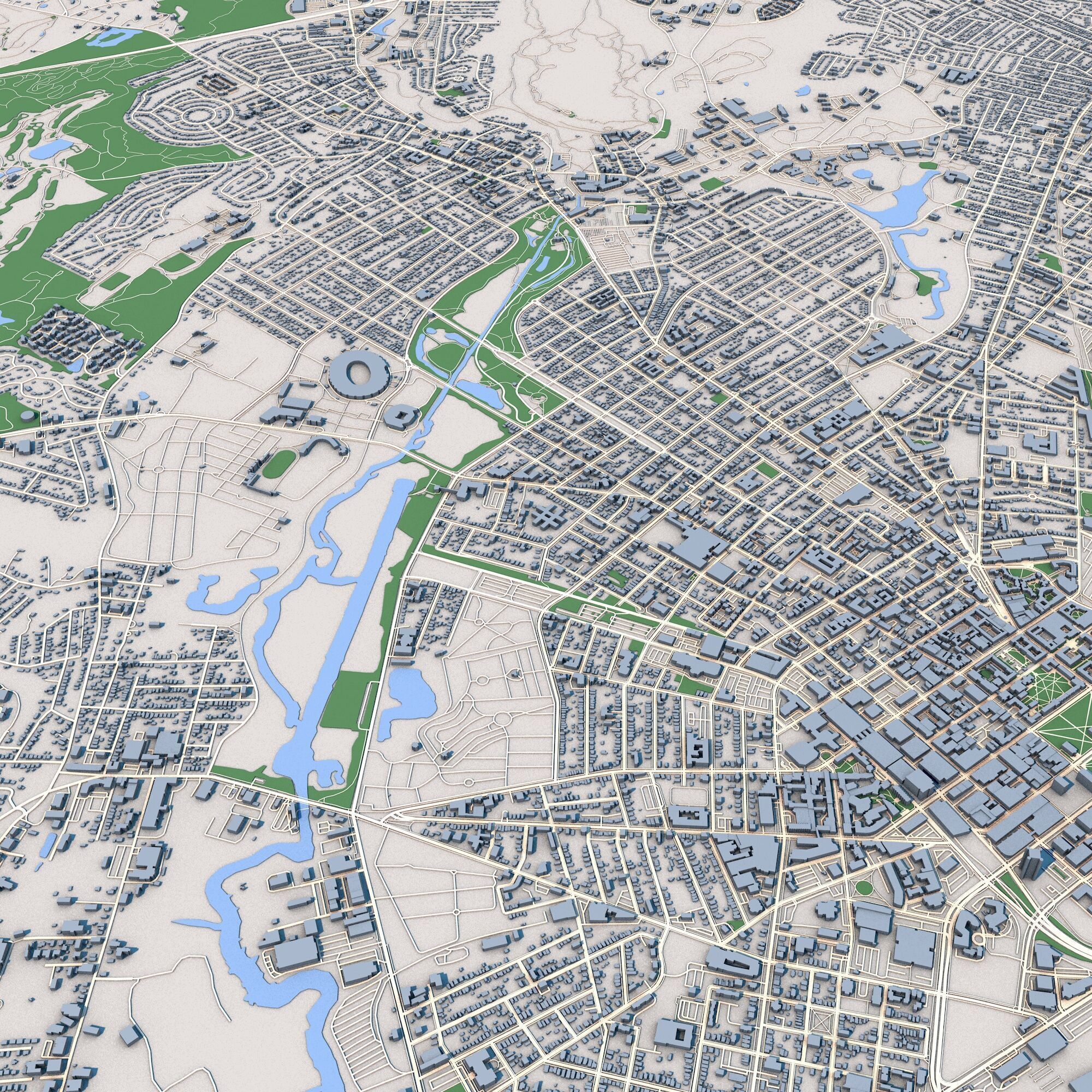 New Haven City Connecticut 3D model_4