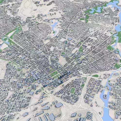 New Haven City Connecticut 3D model