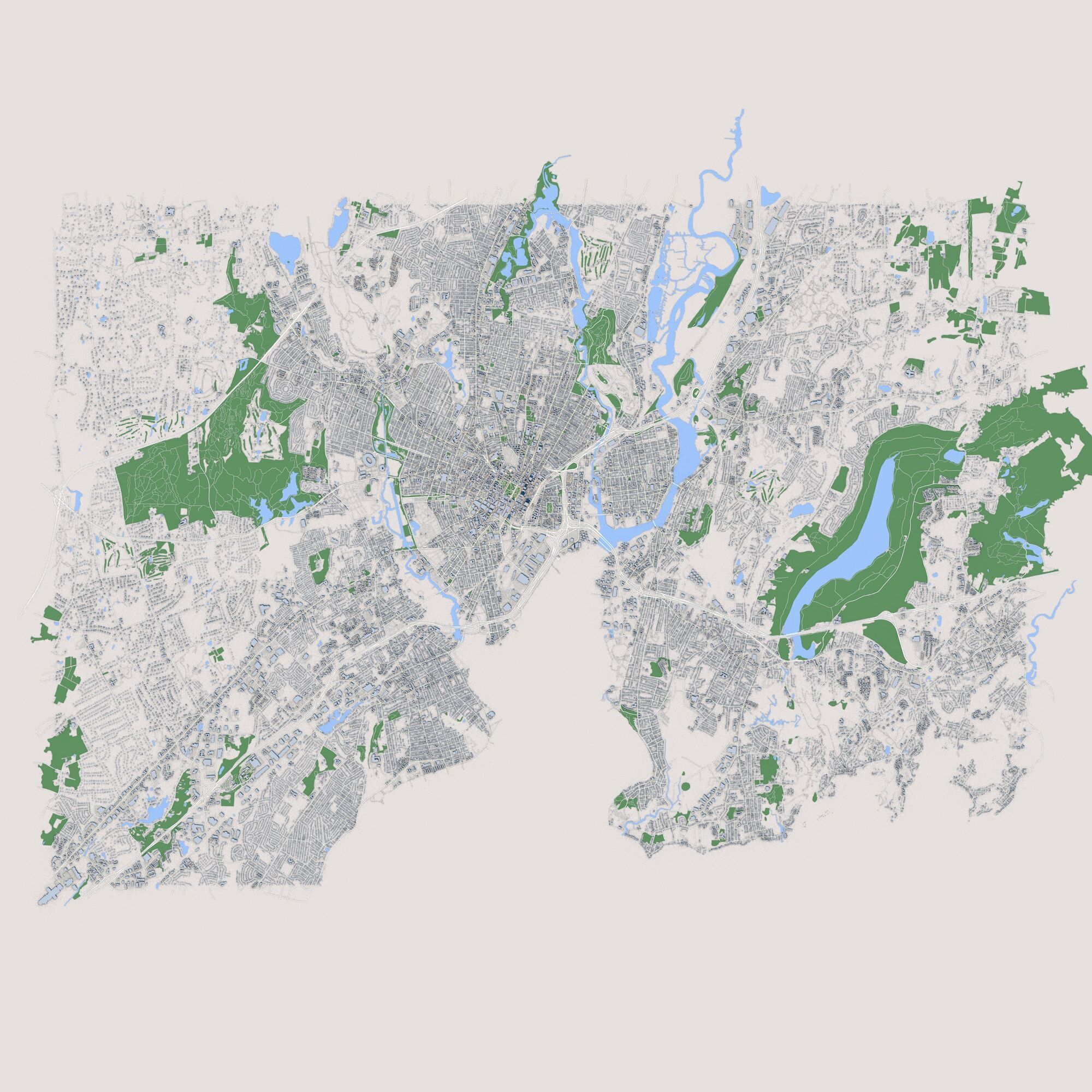 New Haven City Connecticut 3D model_2