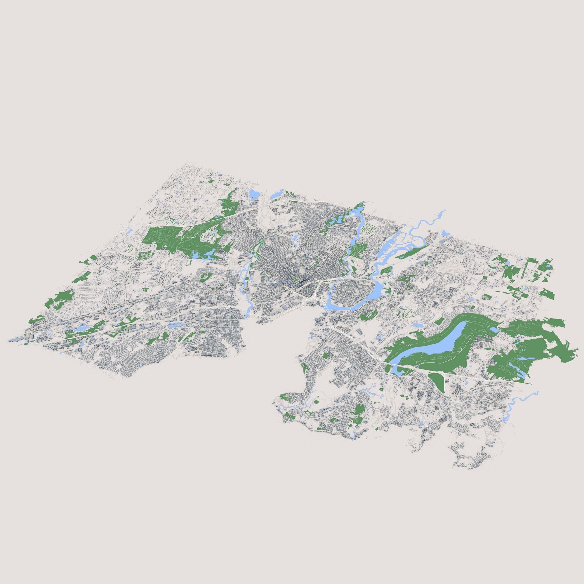 New Haven City Connecticut 3D model_1