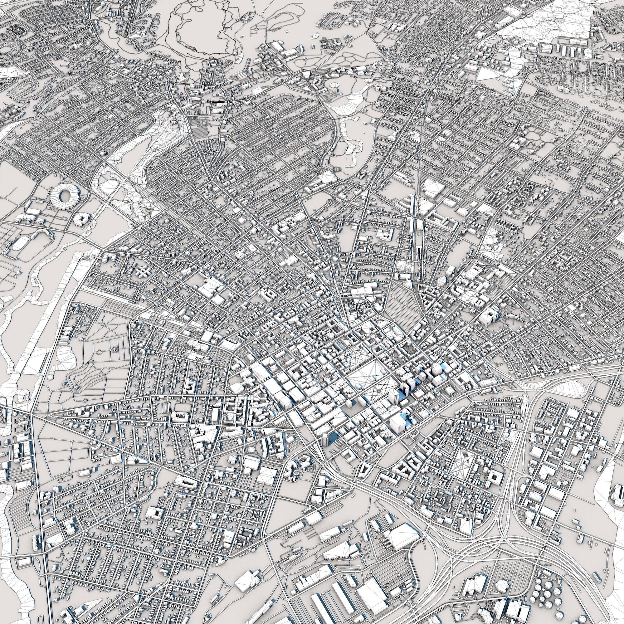 New Haven City Connecticut 3D model_8