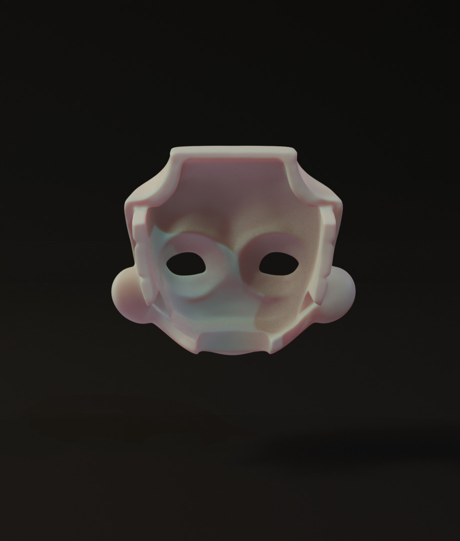 Nendoroid Custom faceplate for OB22 3D print model_9