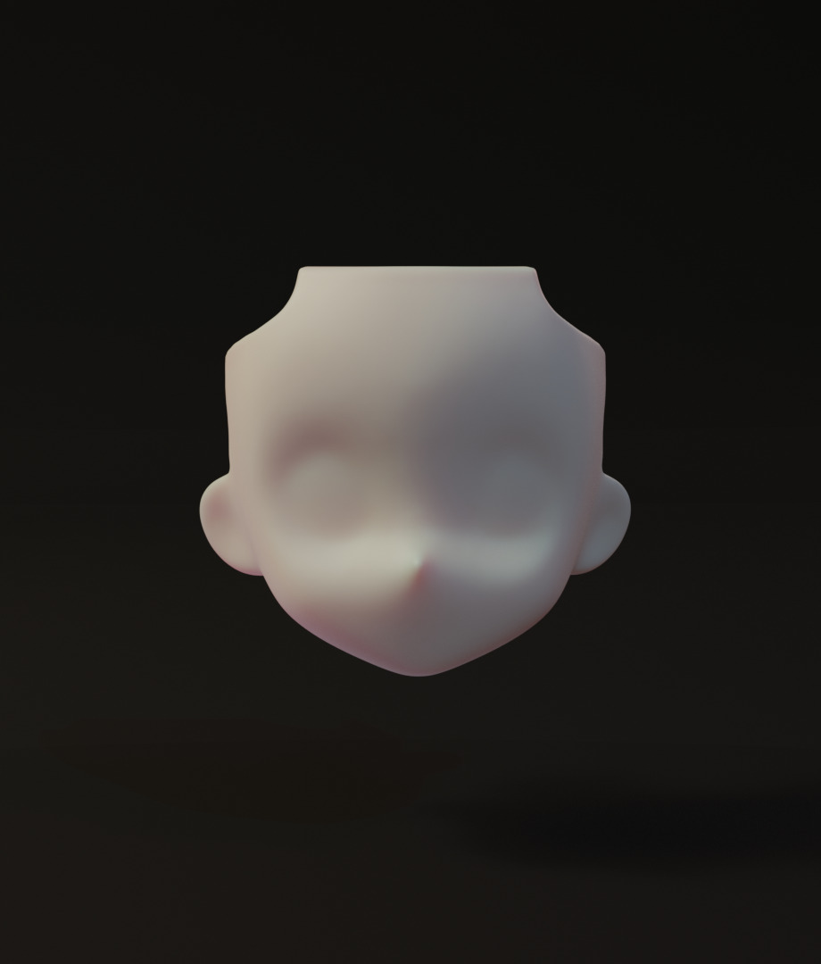 Nendoroid Custom faceplate for OB22 3D print model_2