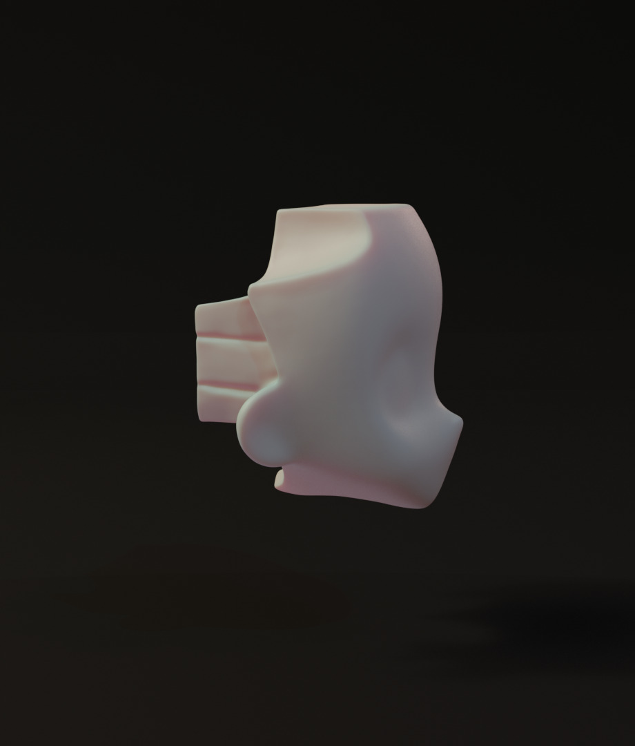 Nendoroid Custom faceplate for OB22 3D print model_6