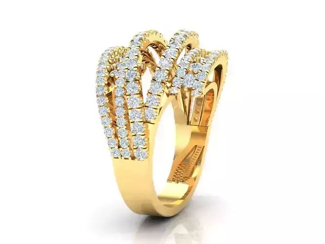 Top Women Ring 3DM STL Jewelry 1WR234