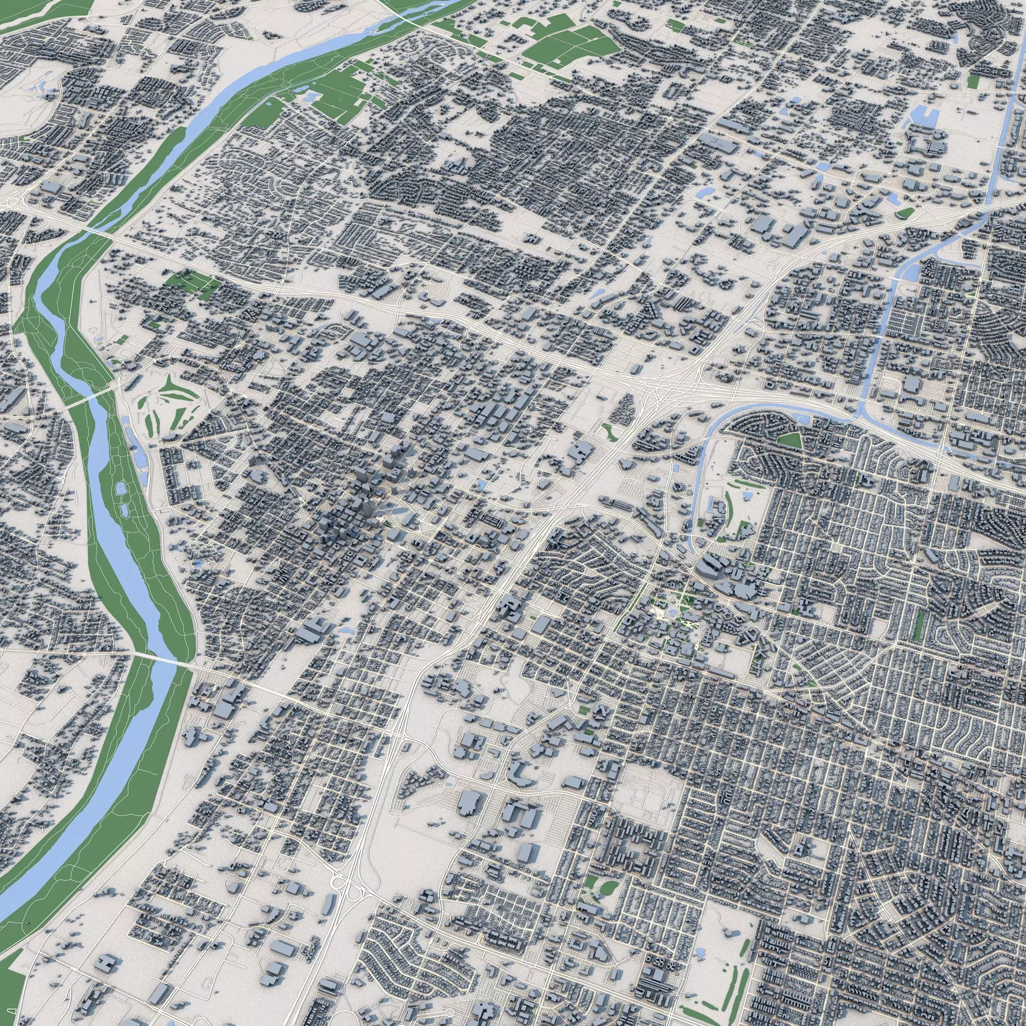 Milwaukee City Wisconsin 3D model