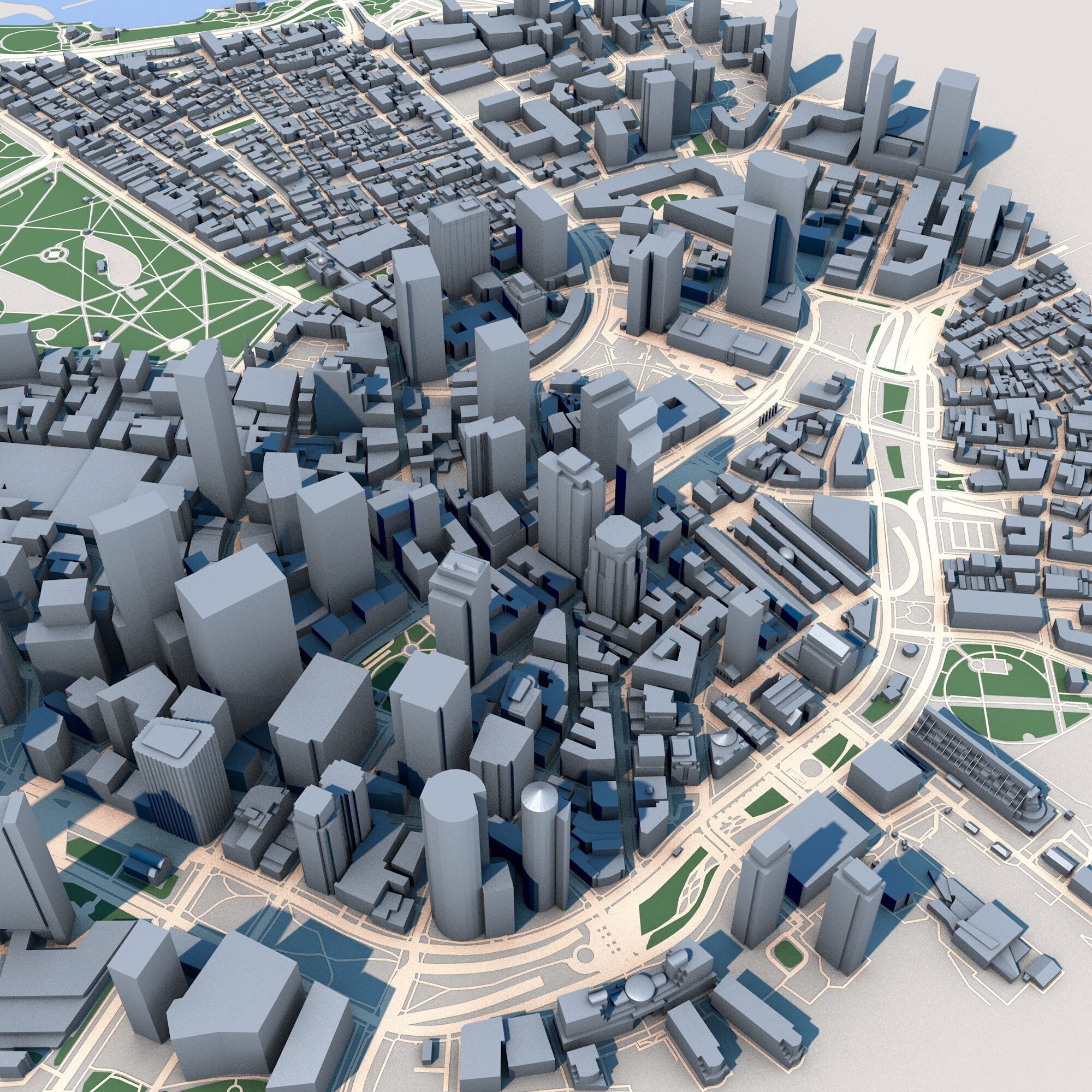 Boston City 3D model_4