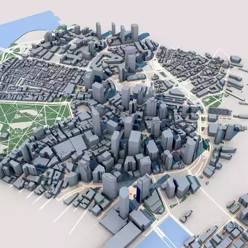 Boston City 3D model