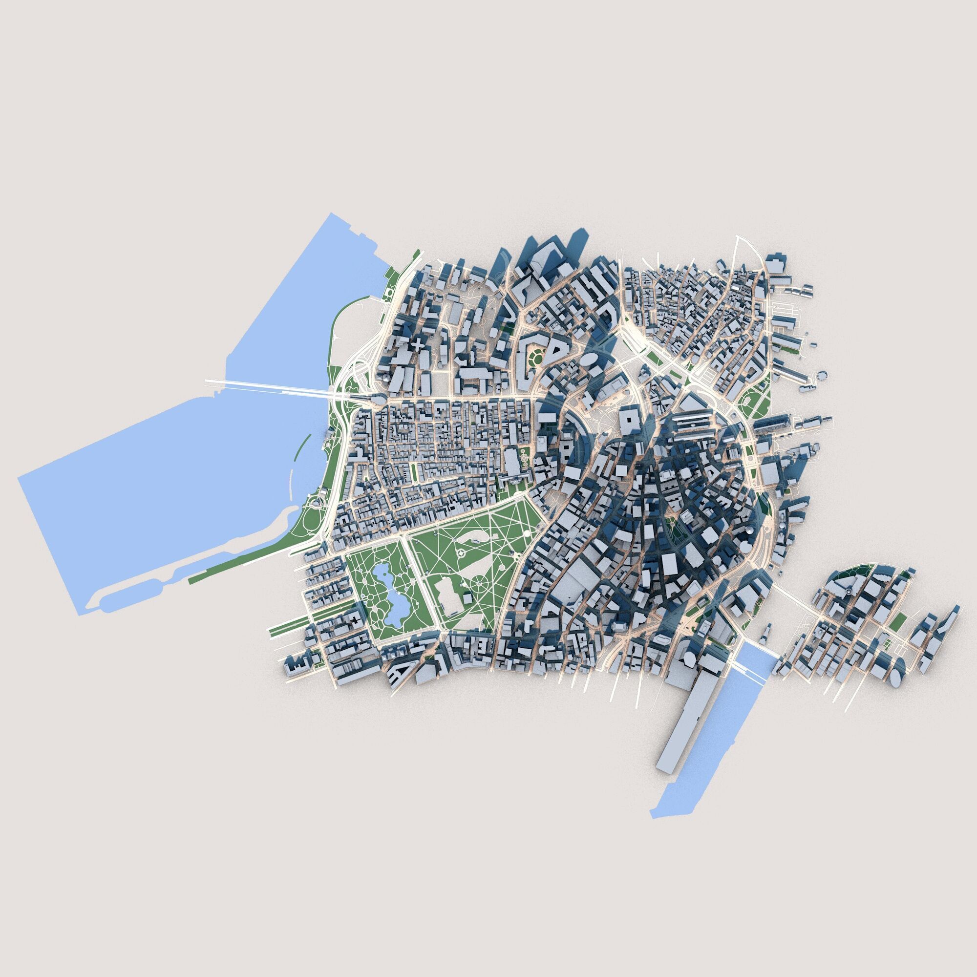 Boston City 3D model_2