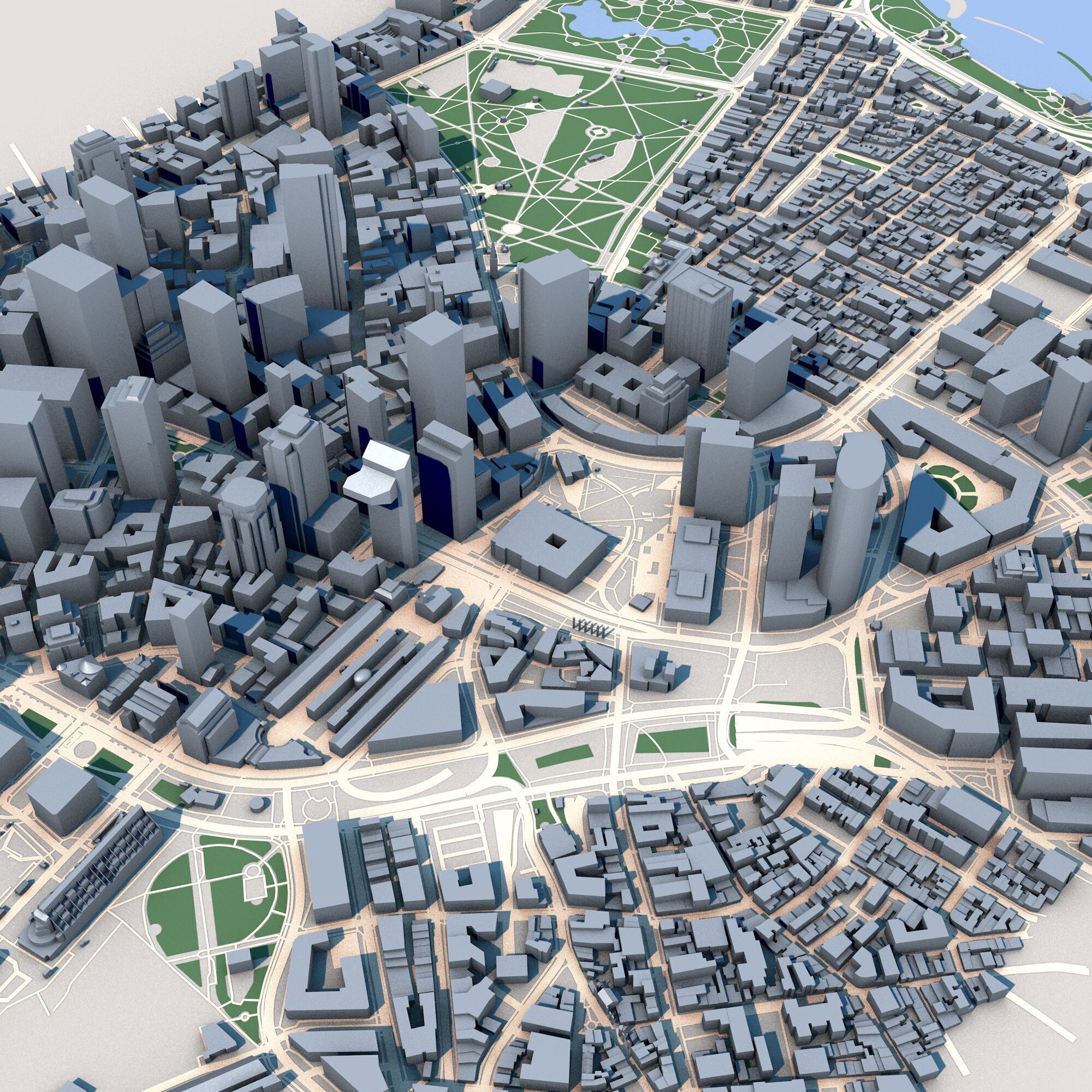 Boston City 3D model_5