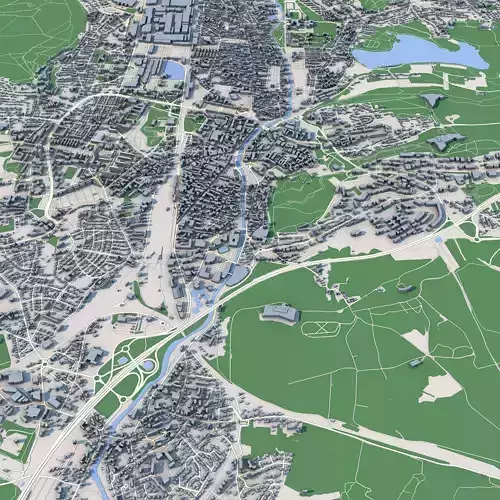 Belfort City France 3D model