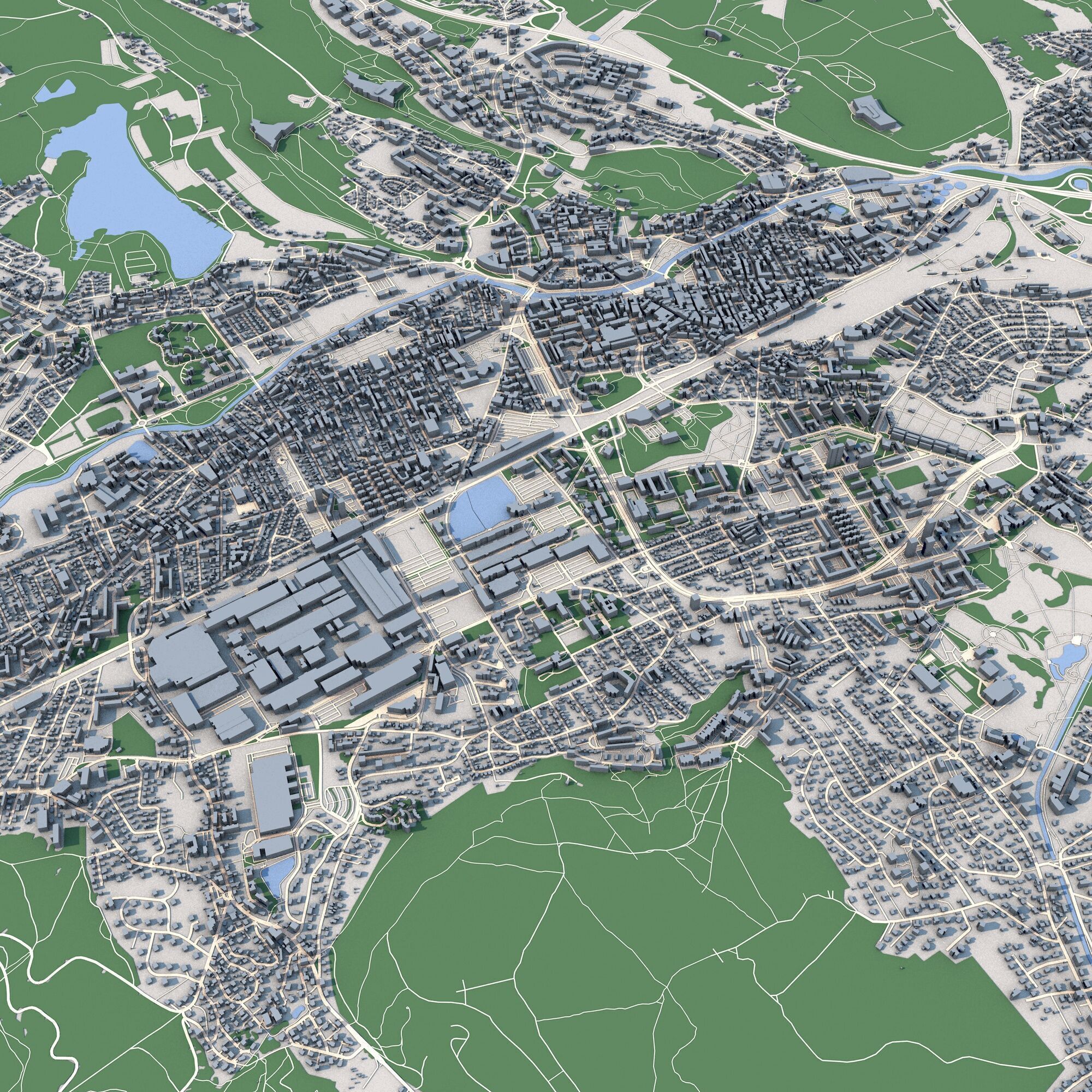 Belfort City France 3D model_7