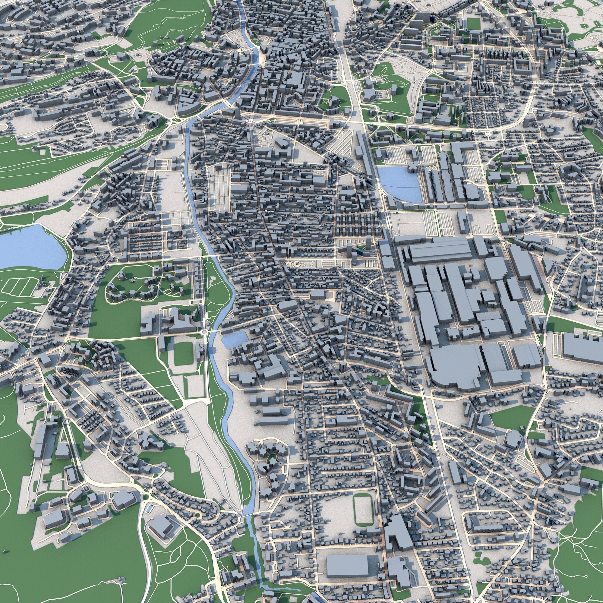 Belfort City France 3D model_8