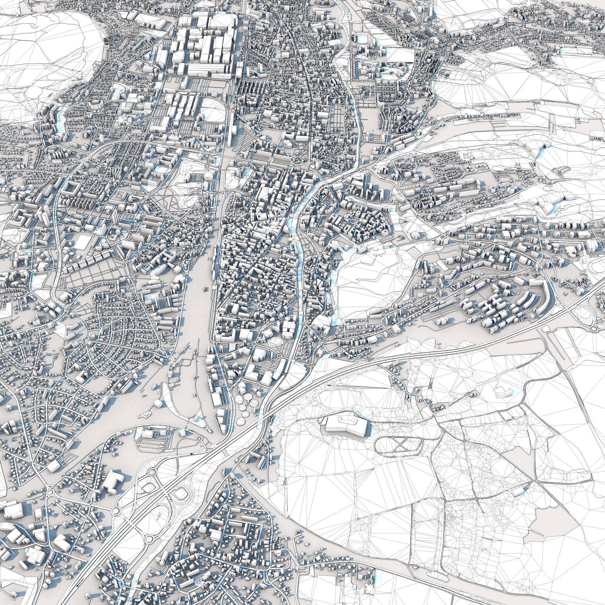 Belfort City France 3D model_10